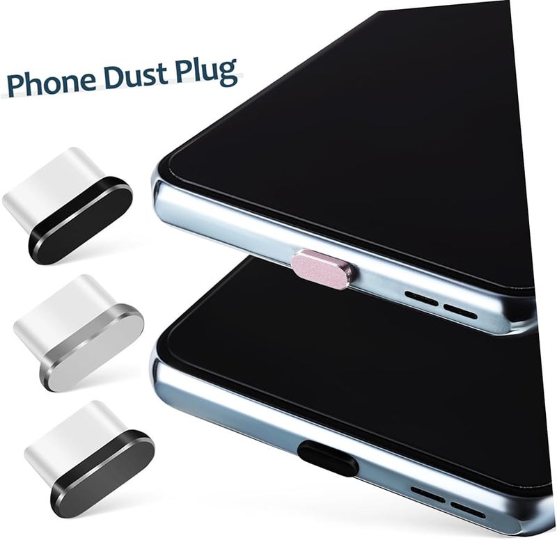 14 قطعة من سدادات منفذ USB C باللون الأسود لحماية منفذ شحن الهاتف من الغبار - Image 5